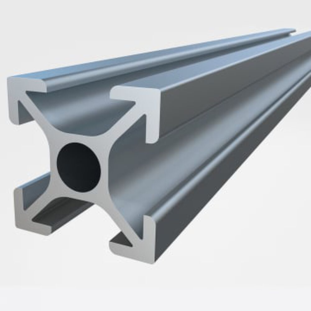 PERFIL ALUMINIO 20X20X6000MM BASICO 4 CANAIS, , large